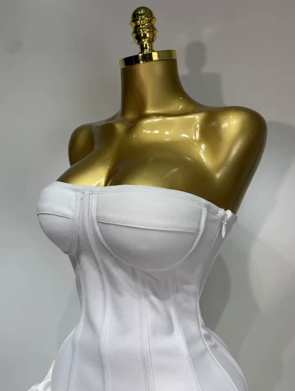 ‘ROSABELLE’ White Mini Dress