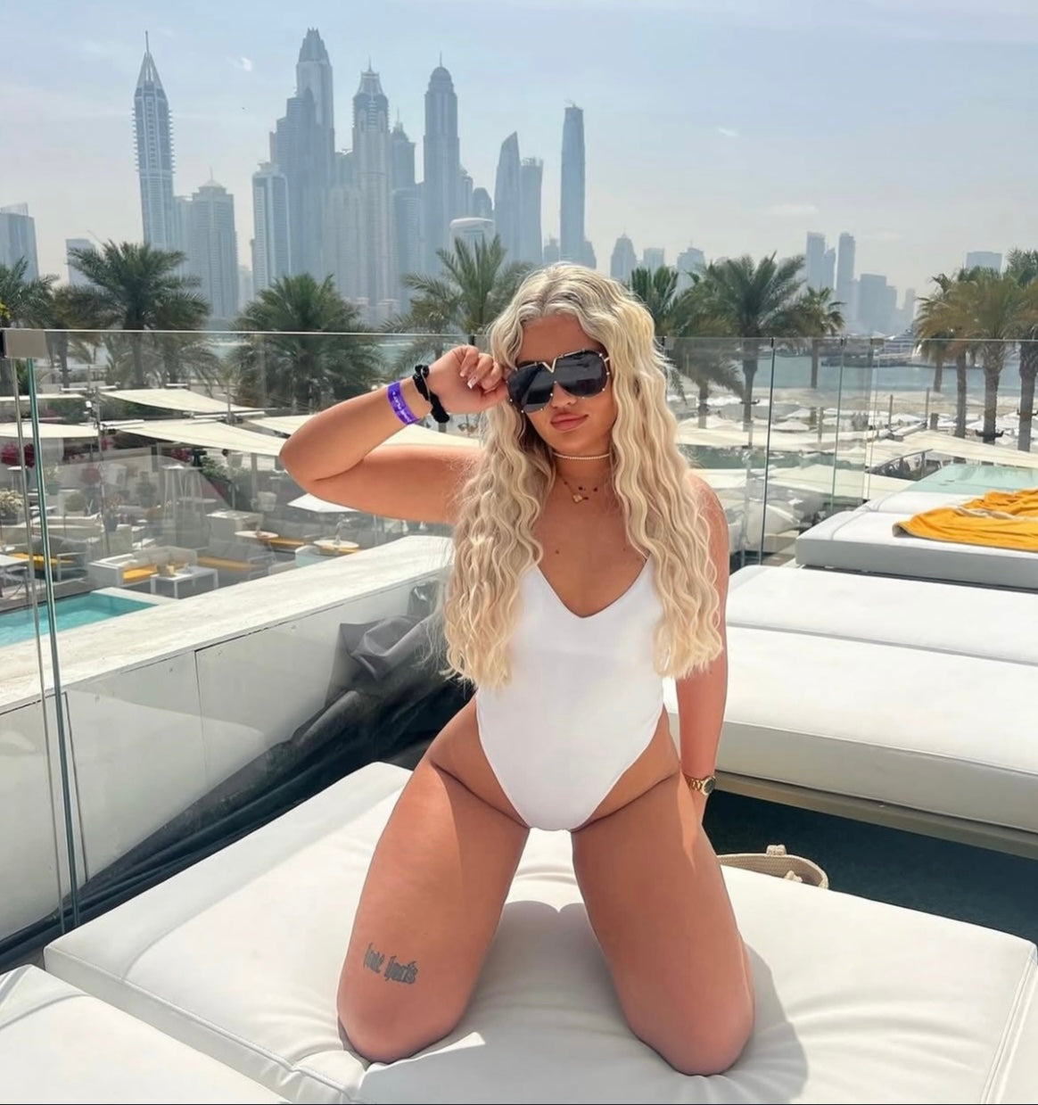 Black Luxe V Sunglasses