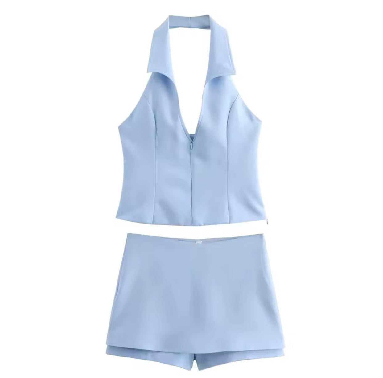 ‘AELA’ Blue Two Piece Set