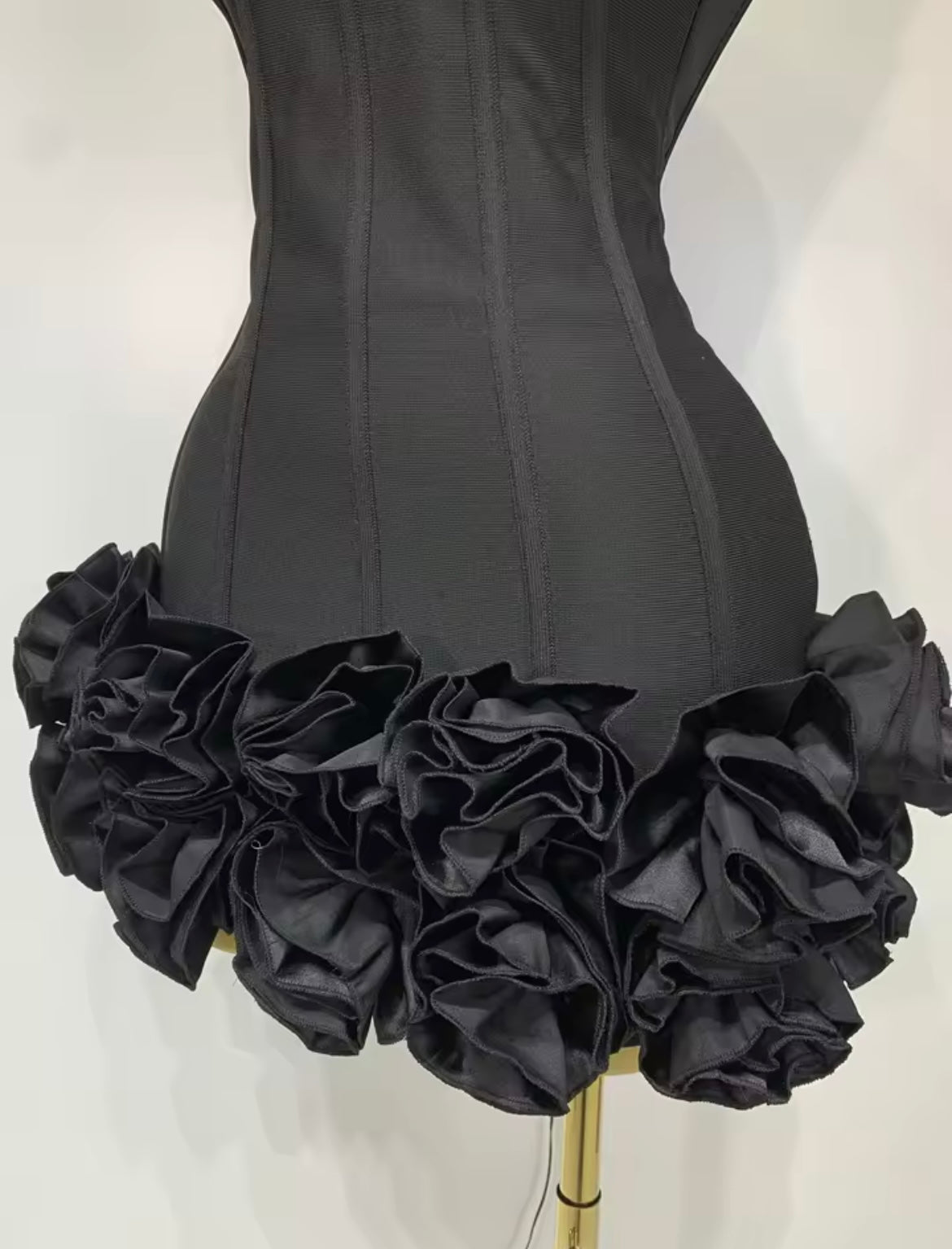 ‘ROSABELLE’ Black Mini Dress