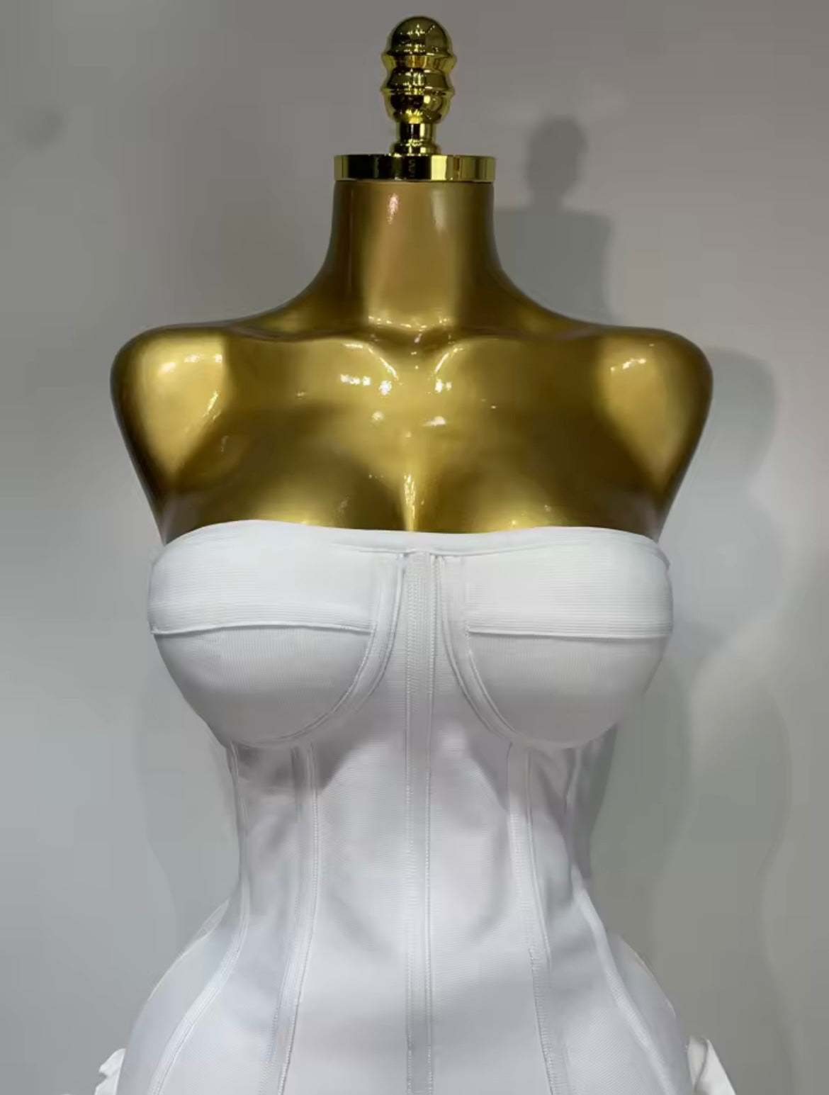 ‘ROSABELLE’ White Mini Dress