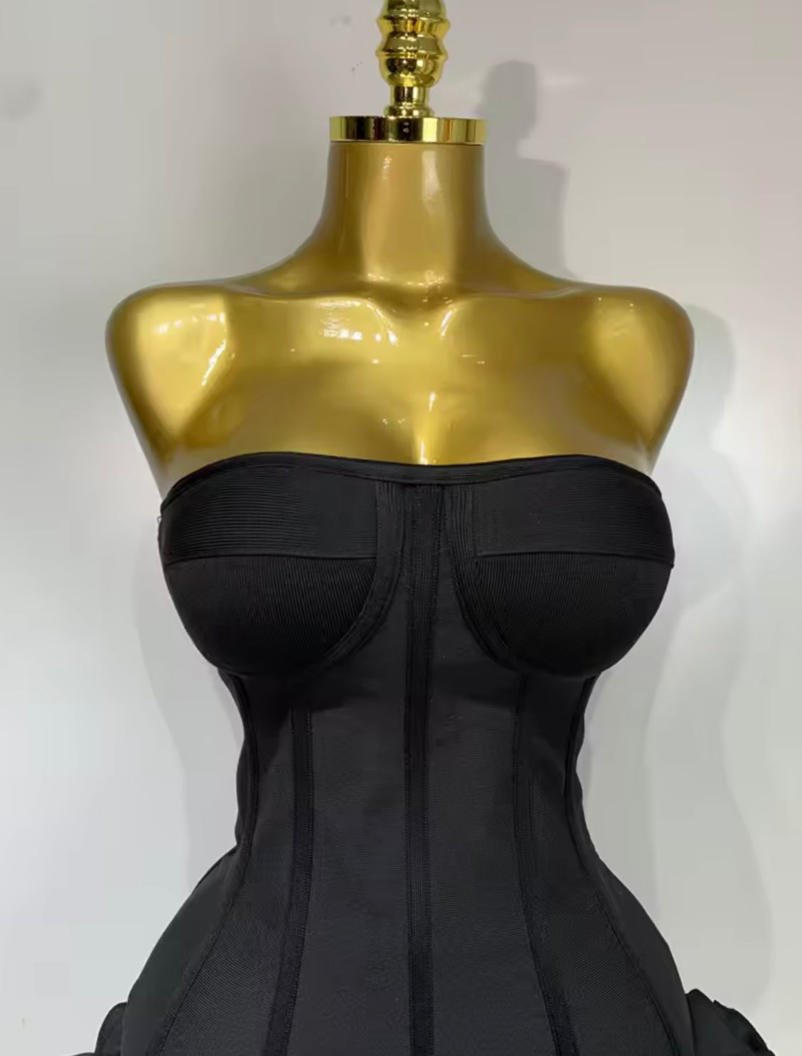 ‘ROSABELLE’ Black Mini Dress