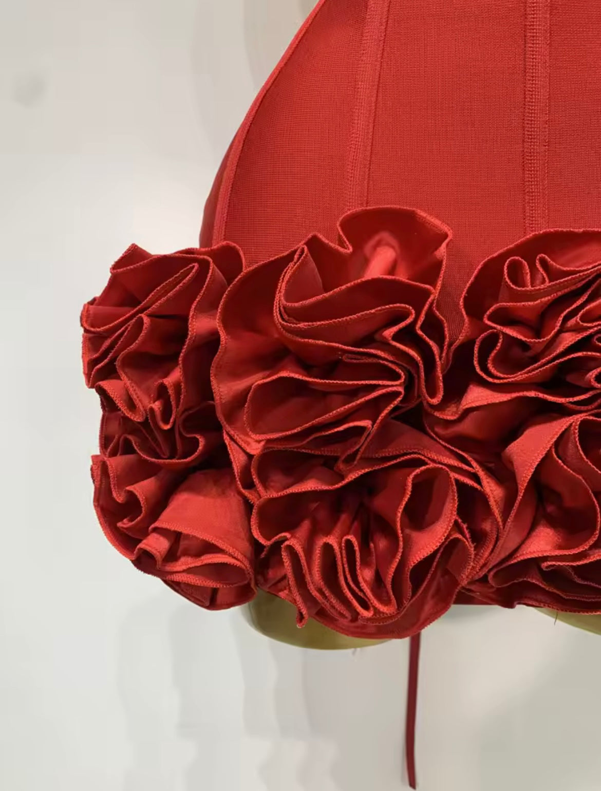 ‘ROSABELLE’ Red Mini Dress