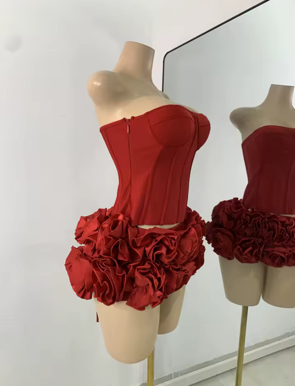 ‘ROSA’ Red Two Piece Set