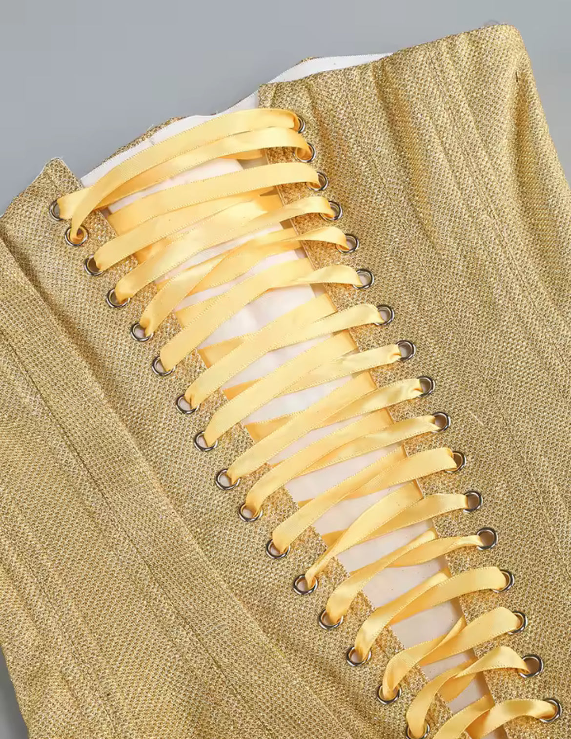 ‘PRIMROSE’ Gold Glitter Mini Dress